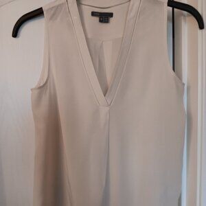 Vince silk sleeveless top, size M cream